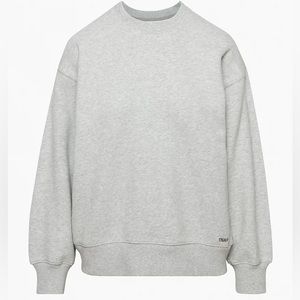 TNA Cozy Fleece Boyfriend Crew Sweatshirt Aritzia